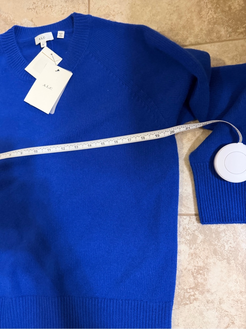 A.L.C. Cashmere Cobalt Sweater - Picture 5 of 6